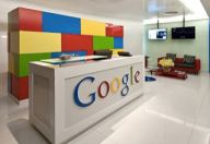 The colorful workspace of Google.